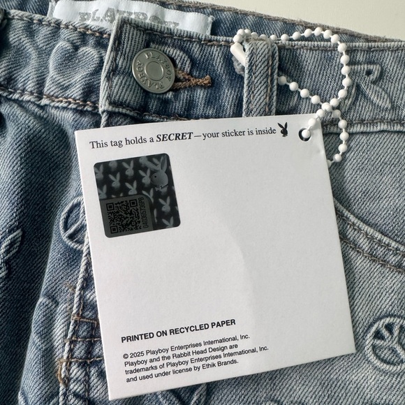 Playboy Denim Mini Skirt NWT - Picture 5 of 9